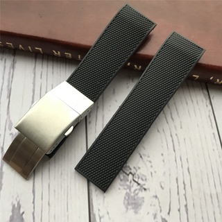 Dành Cho 21 Mm Longines Concas L3.742 / 644 Thể Thao Lặn Cao Su Silicon Dây Đeo Đồng Hồ Nam Dây Xích Phụ Kiện