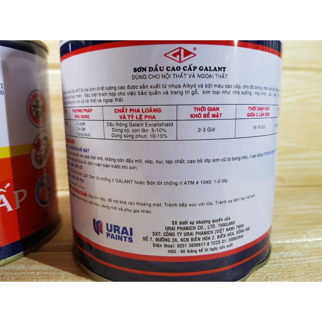 [CHÍNH HÃNG] SƠN DẦU CAO CẤP GALANT_ NHIỀU MÀU_3KG (CÓ XUẤT HĐ GTGT)