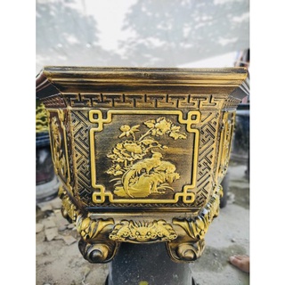 Khuôn lục giác 60 chân liền chất liệu abs mẫu phúc lộc thọ trộn mai trúc cúc hàng dày dặn