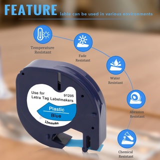 Cuộn Băng Keo Dymo LetraTag 100H Refill [Hàng Có Sẵn] Tương Thích Dymo LetraTag Label Dto Letra 120H 12X4410