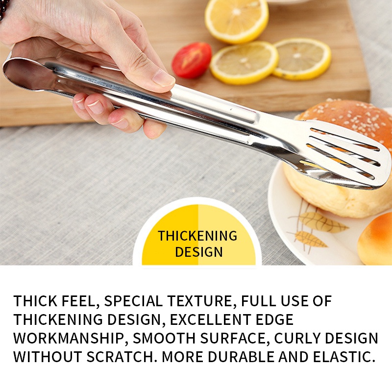 Kẹp Gắp Thức Ăn Bằng Thép Không Gỉ Cách Nhiệt