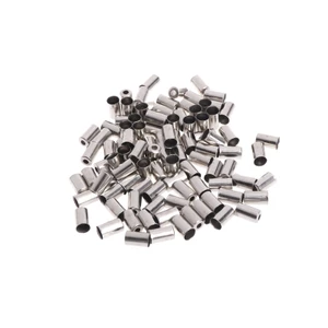 GODD 100 Miếng Kim Loại Xe Đạp Dịch Chuyển Cáp Nắp Cuối Xe Đạp Dịch Chuyển Ống Cáp Dễ Sử Dụng