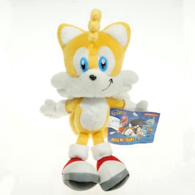 Phim hoạt hình mới Sonic Silver Toy Hedgehog Hình với Búp bê mềm sang trọng 23cm 9