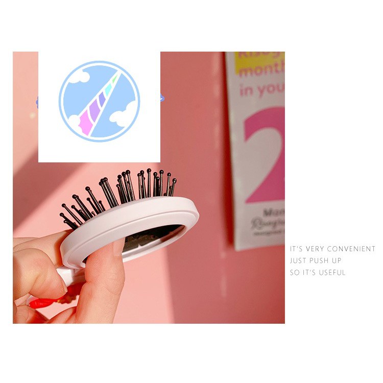 Gương Cầm Tay Mini Kèm Lược Nhiều Mẫu Hoạt Hình Dễ Thương - Link 1