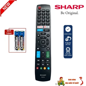 Điều khiển tivi Sharp Smart RNF01 Hàng zin theo máy Model: 4T-C55CJ2X 2T-40CE1X, remote tivi sharp, mót tv shap c55cj2t