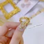 Nhẫn kim tiền bằng titan không gỉ mạ vàng 18k kiểu cổ điển sang trọng dành cho phái nữ