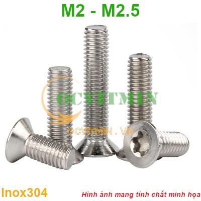 KS2I# - Ốc Lục Giác Bông M2 M2.5 Lục Giác Sao Inox 304 Hút Nam Châm ...