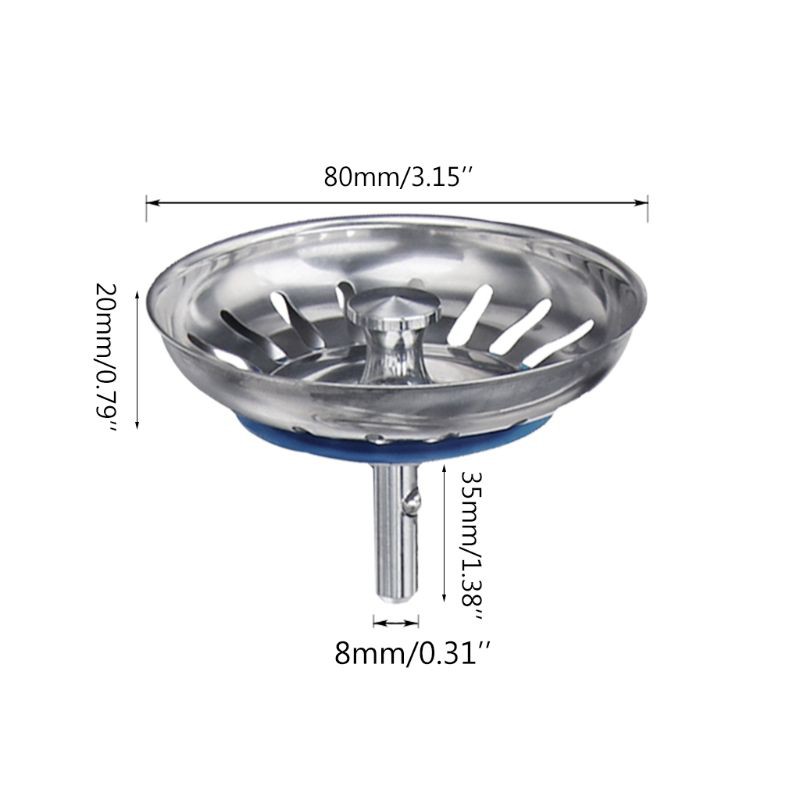 Vỏ lọc bồn rửa nhà bếp bằng thép không gỉ