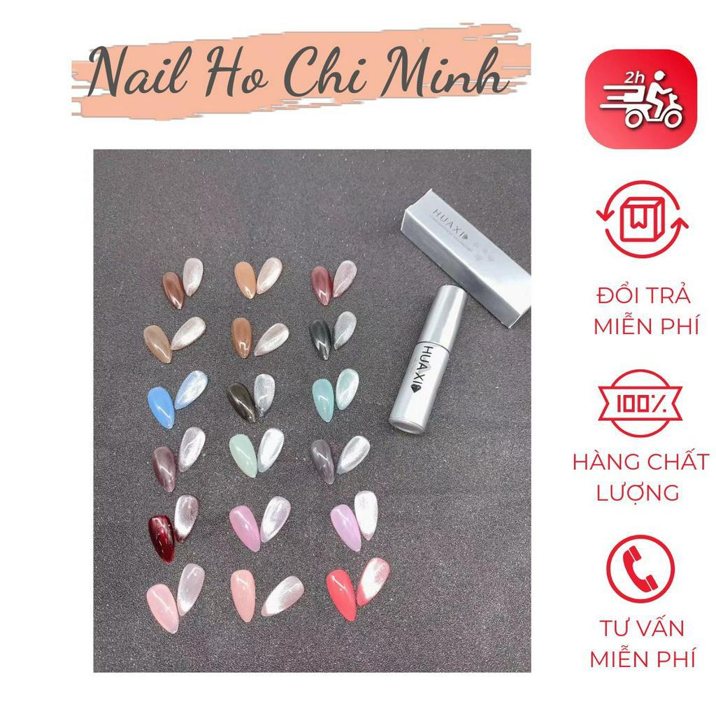 [XẢ KHO] Top mắt mèo kim cương Huaxi 9D chính hãng - sơn gel mắt mèo kim cương Huaxi lấp lánh sang chảnh (lẻ chai)