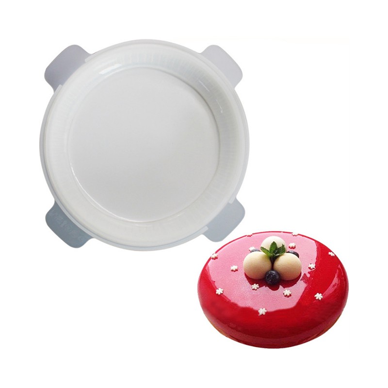 Khuôn silicon làm bánh mousse hình tròn tiện dụng