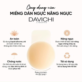 [ Chính Hãng ] Miếng Dán Nâng Ngực Davichi Hàn Quốc Silicon Cao Cấp Hộp 2 Cặp