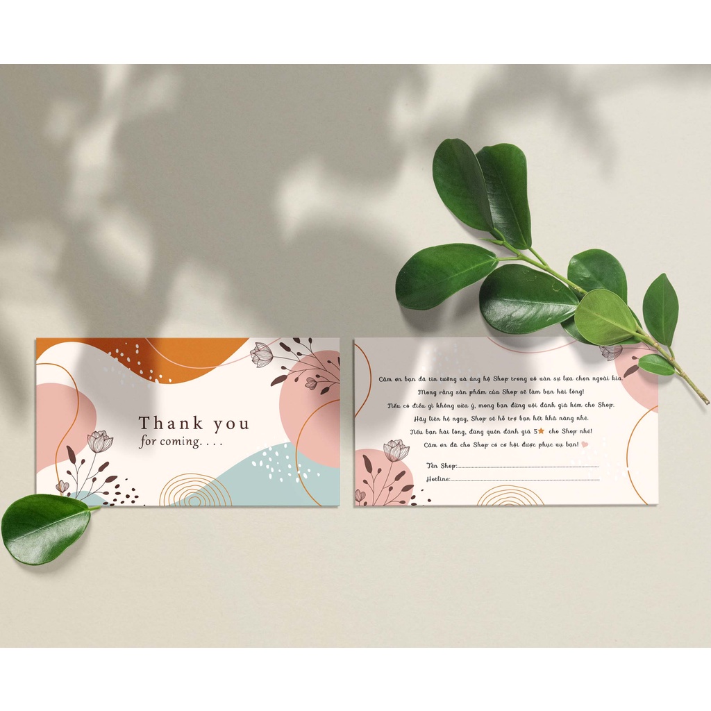 [SHIP HOẢ TỐC] Card cảm ơn, Thank you card, Thiệp cảm ơn khách hàng cho các shop, mẫu vintage có sẵn
