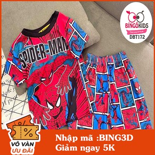 Đồ bộ 3D bé trai in hình siêu nhân bé từ 1 đến 6 tuổi