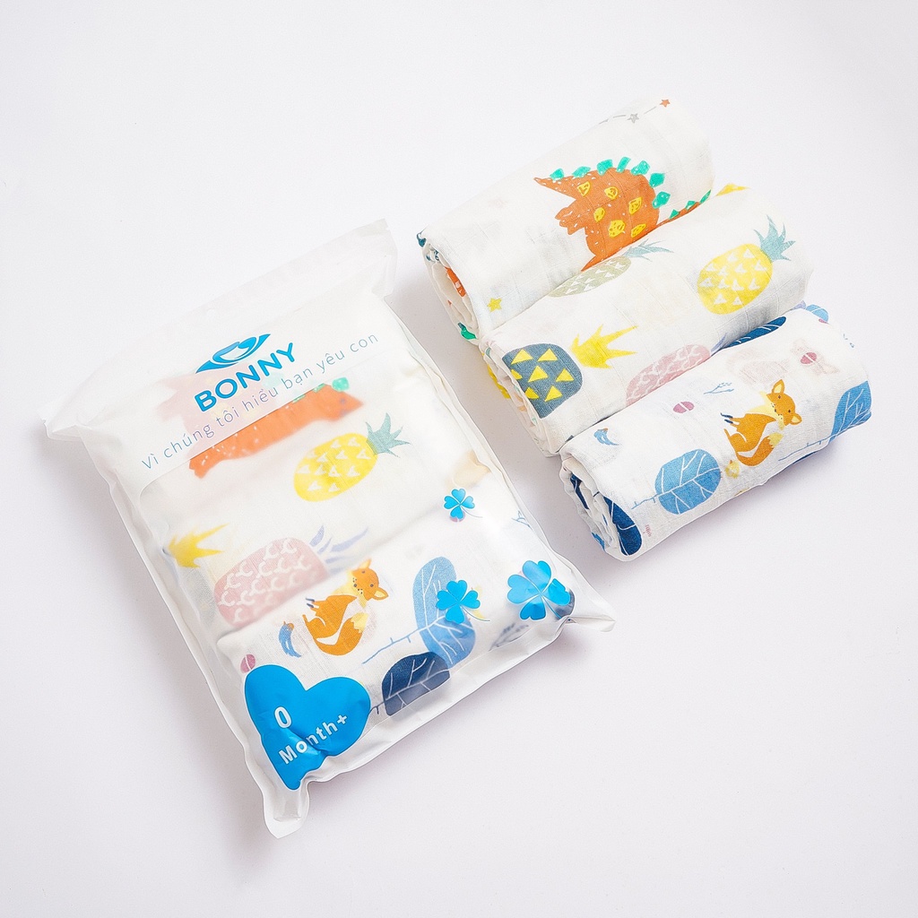 Ảnh Bộ 3 Khăn Tắm BONNY Sợi Tre 1m1x1m2 Siêu Nhẹ, Mềm Mịn và Thấm Hút Tốt 2