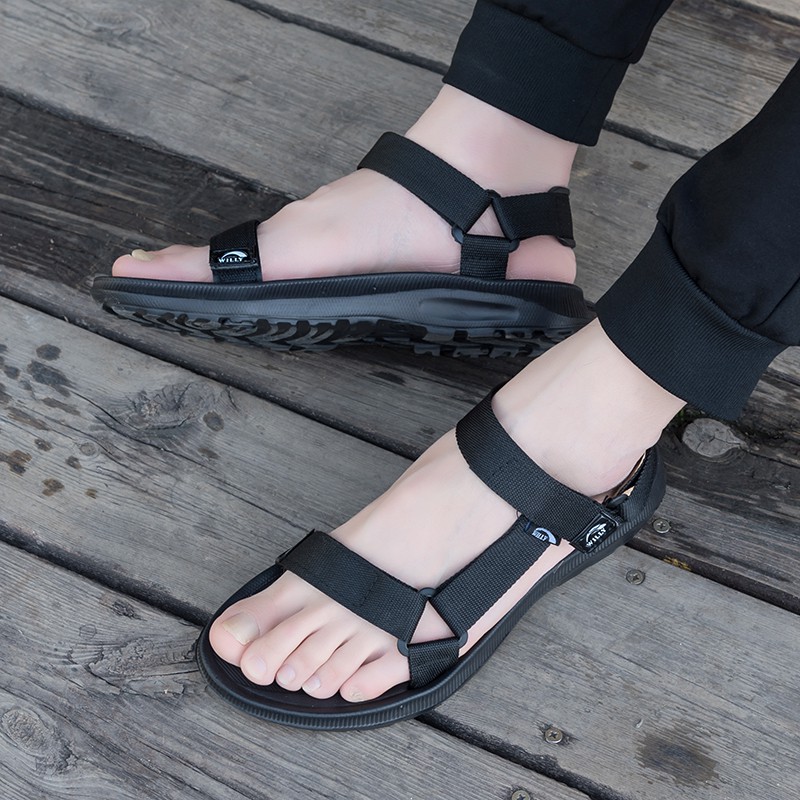 35 ~ 48Couple Sandal Harajuku ulzzang giày đi biển thời trang hàn quốc Xăng đan nhẹ Dép Sandal đơn giản