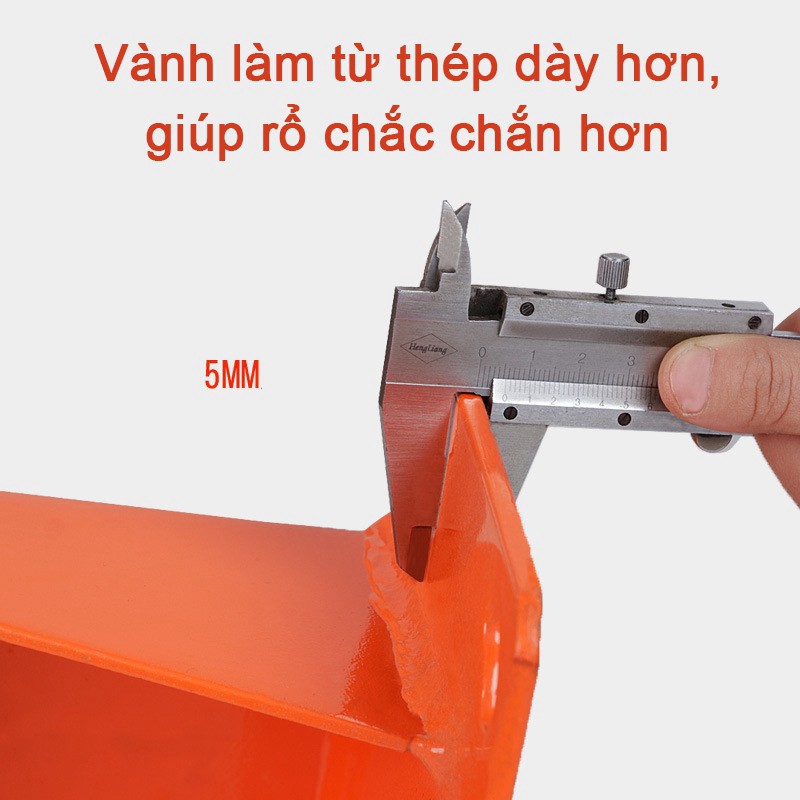 Vành Rổ Bóng Rổ - Size 7 (42cm) + Tặng kèm lưới rổ (Hàng Gia Công) 💥BẢO HÀNH 12 THÁNG💥