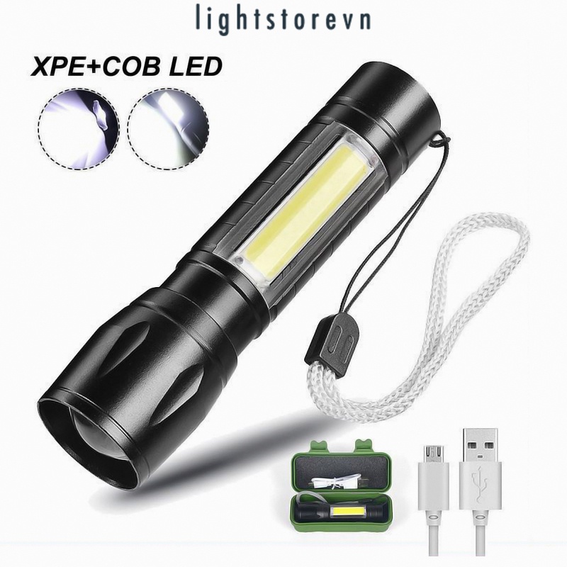 Đèn Pin MINI Siêu Sáng Cao Cấp Có Zoom | Shopee Việt Nam