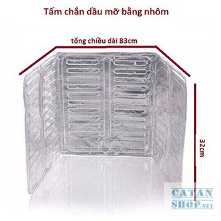 Tấm chắn dầu mỡ làm từ hợp kim nhôm cao cấp, tấm chắn dầu bắn an toàn cho người sử dụng, tiện lợi đa năng GD493-TamChDau