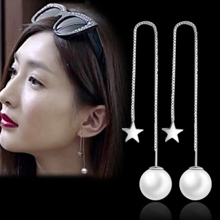 Bông tai ngọc nhân tạo dài ngôi sao BHBT83