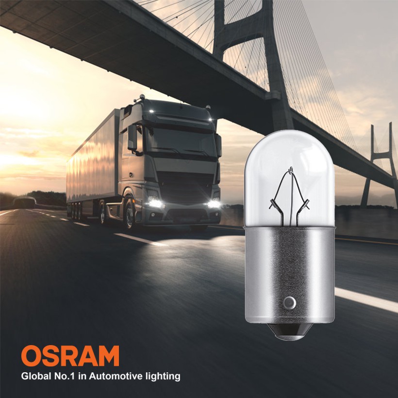 Combo 2 Bóng Đèn Xi Nhan 1 Tim OSRAM Original R10W 24V 10W (Chân Thẳng)