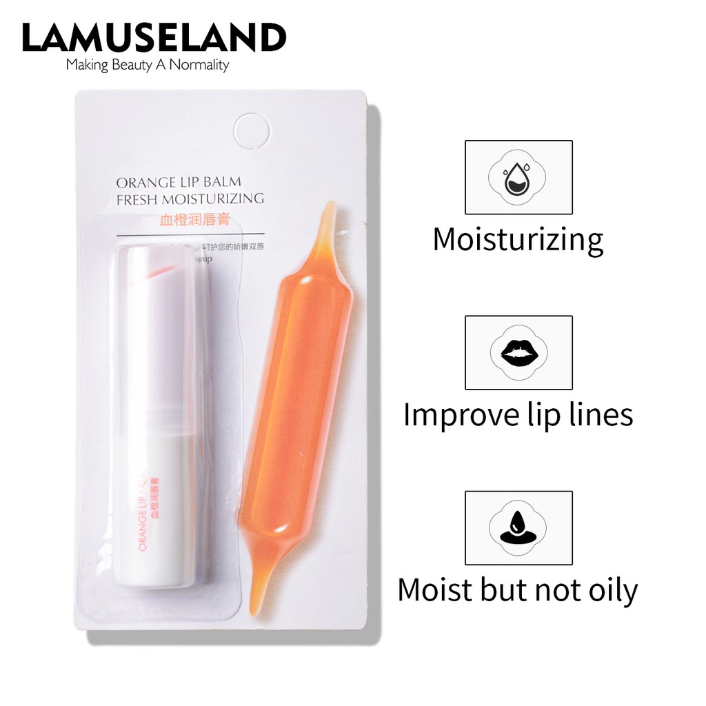Ảnh Son môi LAMUSELAND Dưỡng ẩm Sáng bóng Plumping Chống nứt nẻ Mặt nạ dưỡng môi Unisex Son dưỡng môi 4