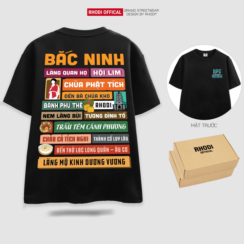 Áo phông local brand RHODI dáng tay lỡ unisex phong cách ulzzang nelly Bắc Ninh