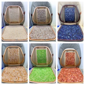 TỰA+LÓT GHẾ MASSAGE NGỌC