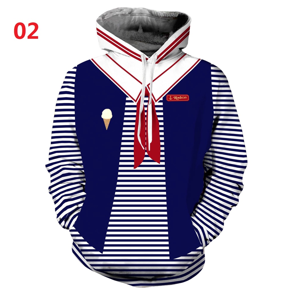 Stranger Things Áo Hoodie 3D In Áo len Unisex Áo khoác ngoài