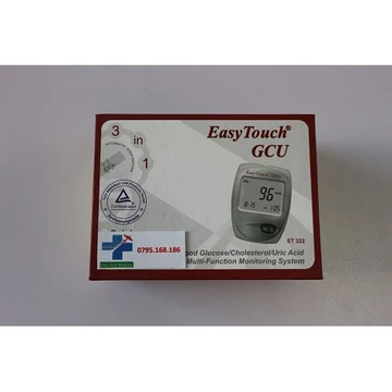 MÁY ĐO ĐƯỜNG HUYẾT 3 IN 1 EASY TOUCH ET322 Tặng 10 que đường, 2 que mỡ máu, 10 que gout