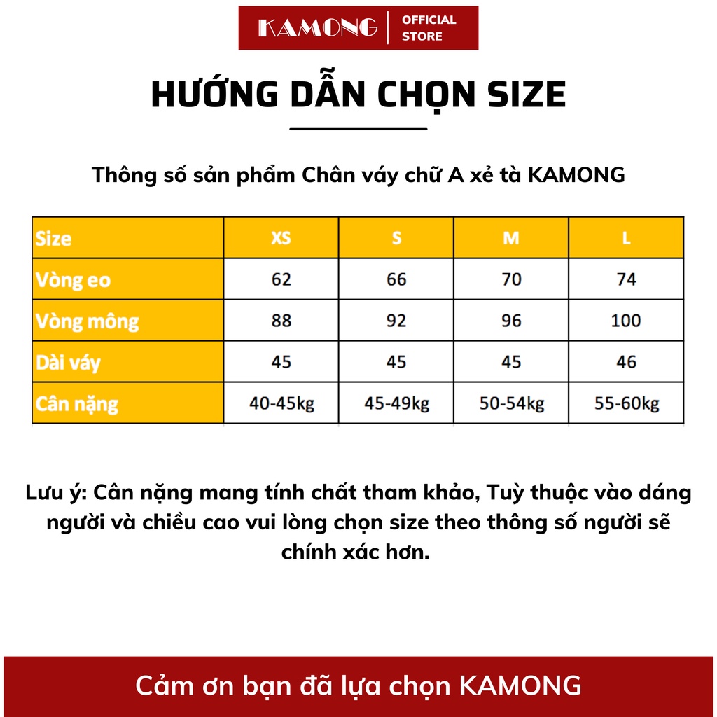 Mô tả Chân váy ngắn chữ A Có Lót Quần KAMONG kiểu dáng chân váy công sở CV007 - 1