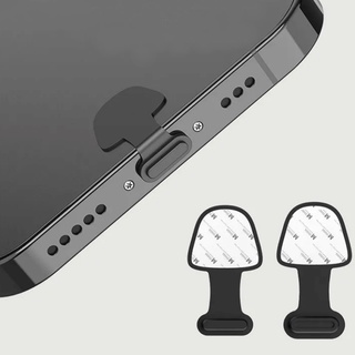Nút Bịt Chống Bụi Cổng Sạc Điện Thoại iphone Bằng Silicon Loại C Màu Trơn Đơn Giản