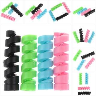 Set 4 dây quấn bảo vệ đầu cáp sạc kiểu dáng xoắn lò xo tiện dụng