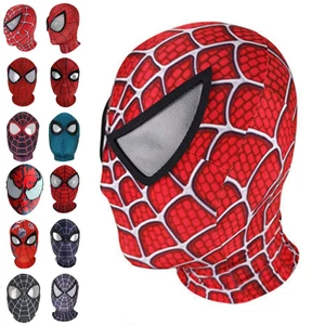 Người Nhện Miles Morales Mặt nạ đàn hồi Mũ trùm đầu Trang phục người lớn Cosplay