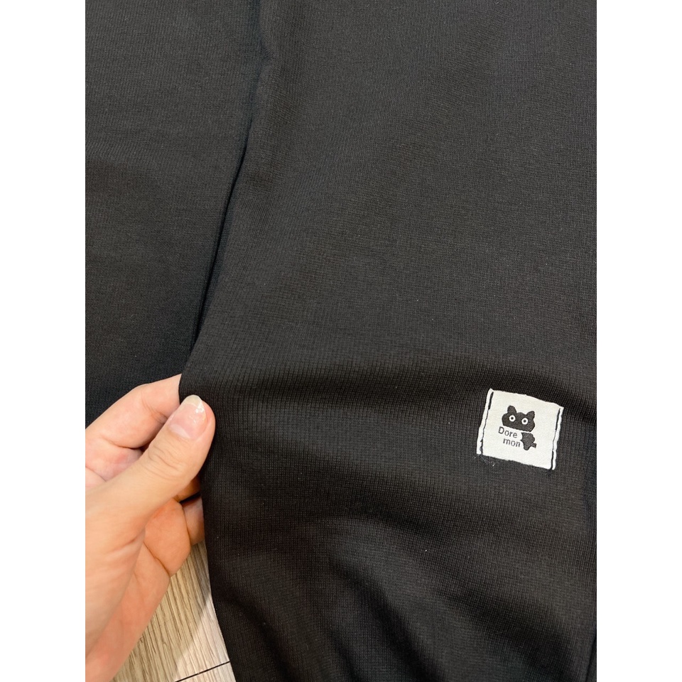 Quần Jogger Nữ Trơn Bo Gấu 2 Màu in logo Mèo Unisex Nam Nữ[Free ship]