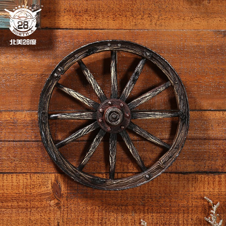 Mô hình bánh xe ngựa giả gỗ cũ - Decor đồ trang trí phong cách ...