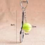 ZENZON Tennis Vợt Móc Khóa Mô Phỏng Dễ Thương Móc Chìa Khóa Xe Móc Chìa Khóa Kim Loại 6 Màu Bóng Tennis