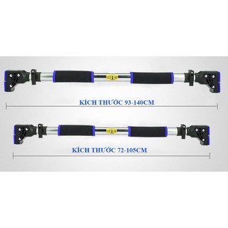 Xà Đơn Treo Tường Gắn Cửa 2021 Chống Xoay Có Giọt Nước Chỉnh Cân Bằng Đại Nam Sport + Găng Tay