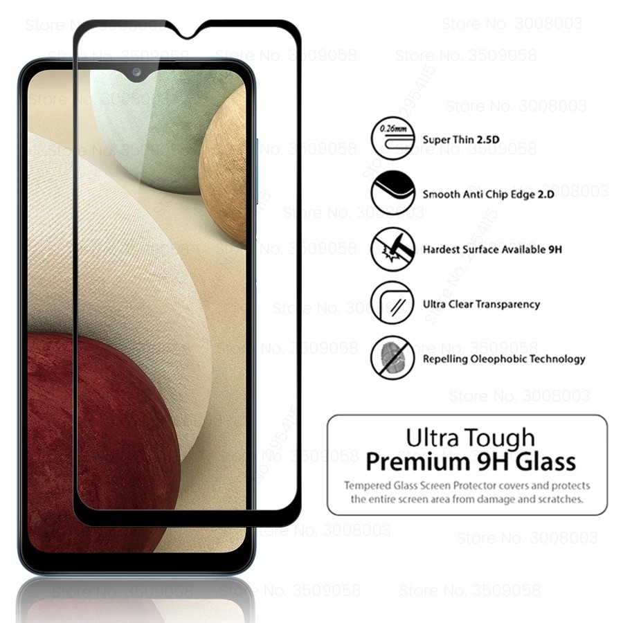 Ốp Lưng 3 Trong1 Cho Samsung Galaxy A03S A02S A12S A22 A32 A52 A72 Vỏ Mềm Miễn Phí Kính Cường Lực Camera Và Kính Chống Trầy Xước