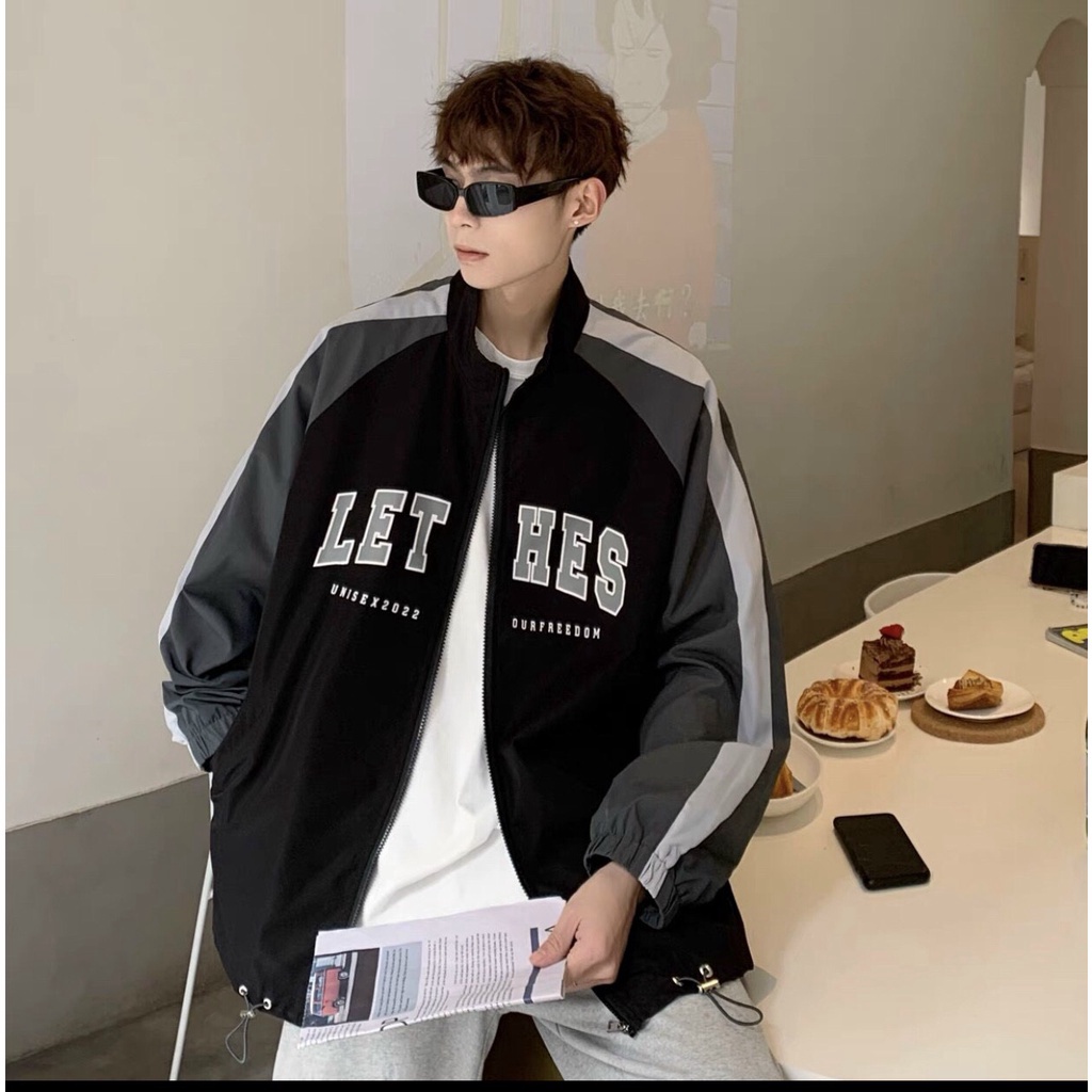 Áo khoác dù 2 lớp dài rộng y hình thời trang y hình LET HES siêu đẹp dành cho các bạn trẻ HIYU STORE