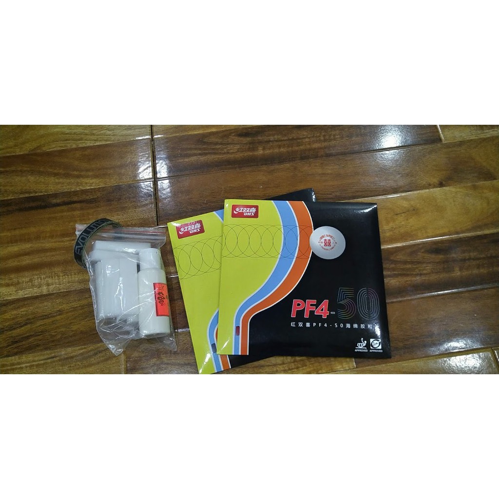 [Xỉ, lẻ, CTV] COMBO HAI MẶT VỢT DHS PF4 50 KÈM KEO SỮA DÁN MẶT VỢT BÓNG BÀN ENERGY LONG VÀ VIỀN VỢT