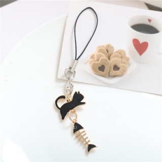 Hàng Mới Về Mới Dây Đeo Điện Thoại Mặt Hình Xương Cá Bằng Kẽm Dễ Thương Cho Cặp Đôi