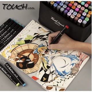 TOUCH COOL / TOUCH COLOR - Bộ bút lông hai đầu marker 30/40/60/80 màu 🐻💕 vẽ trang trí, vẽ tranh, lên ý tưởng thiết kế