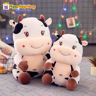 GẤU BÔNG BÒ SỮA NGỒI SIÊU MỀM MỊN SIÊU CƯNG SIZE 60CM