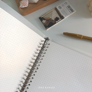 Sổ còng bìa nhựa cứng kèm giấy & 4 tab phân trang Binder Note