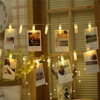 Kẹp ảnh đèn led trang trí dài 3 mét gồm 20 kẹp tặng kèm pin, YẾN NHI SHOP