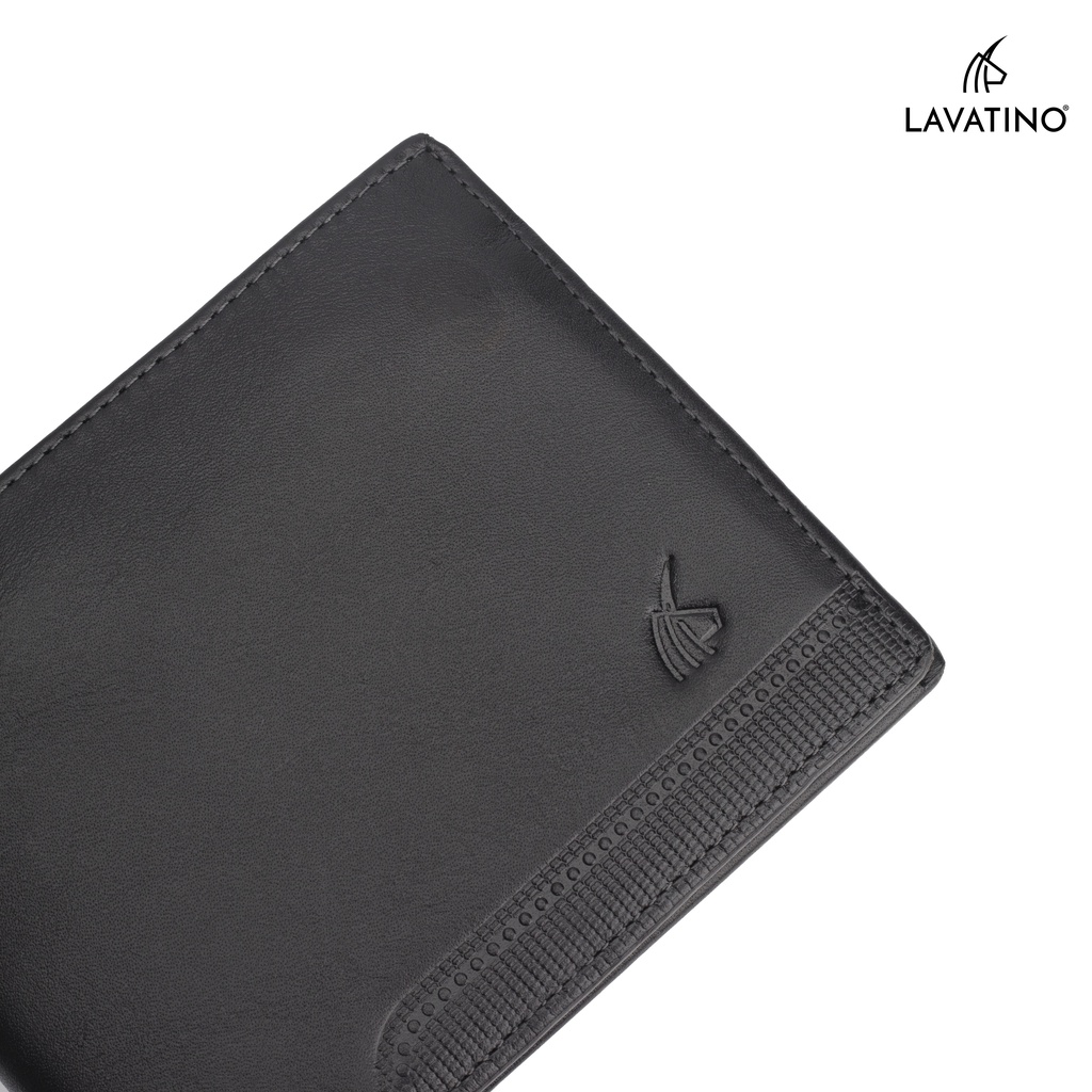 Ảnh Ví ngắn nam da bò cao cấp khóa kéo hiện đại chính hãng Lavatino [Wallet Vasto - WB34] 2