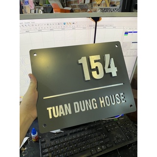 Bảng số nhà alu số nổi ( lấy liền )