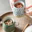 C01/Cốc Cafe gốm sứ phong cách Nhật vintage cổ điển hoa văn tráng men vẽ tay thủ công retro trà sữa decor bếp lenhome