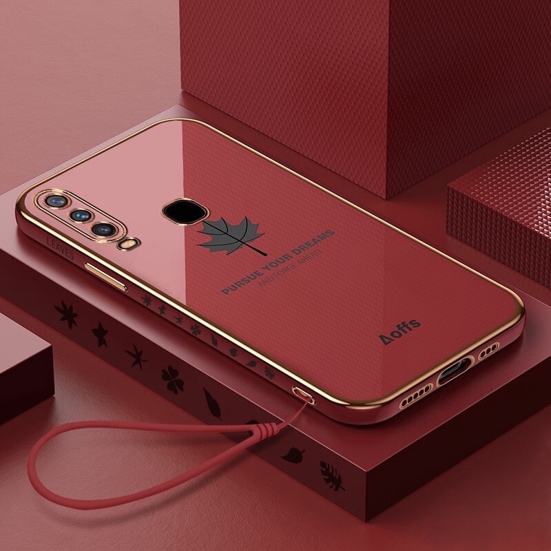 Ốp Điện Thoại In Họa Tiết Lá Phong Sang Trọng Cho Vivo Y12S Y20 Y20i Y20S Y15A Y15S Y11 Y12 Y17 Y21S Y33S Y85 Y93 Y95 Y19 Y50 Y20i