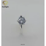 Nhẫn bạc 925 Huệ Ngân - 6 chấu trơn 7 li RR1579 — ảnh 6